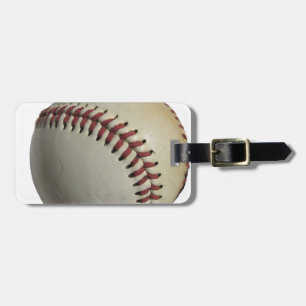 Etiqueta De Bagagem Arte do treinador do campo de basebol da bola de