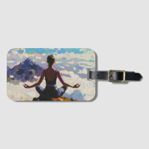 Etiqueta De Bagagem Arte do Yoga: Beleza Equilibrada (Pintura a Óleo N