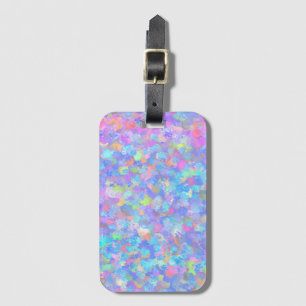 Etiqueta De Bagagem Arte ponto multicolor