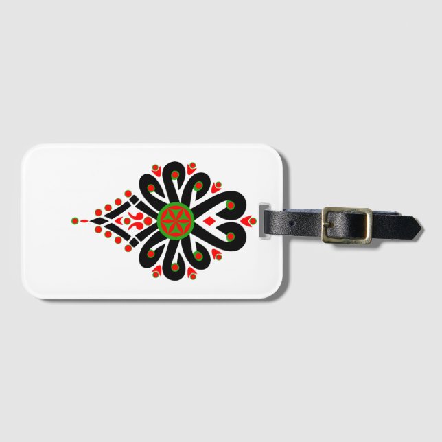 Etiqueta De Bagagem Arte popular polonesa - Parzenica (Frente Horizontal)
