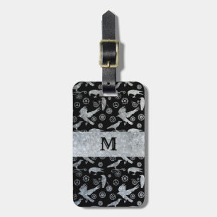 Etiqueta De Bagagem Artes e Corvos de Aço com Zinco de Prata Steampun