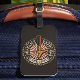 Etiqueta De Bagagem Artesanato DE NOME Personalizado Bar de cervejaria