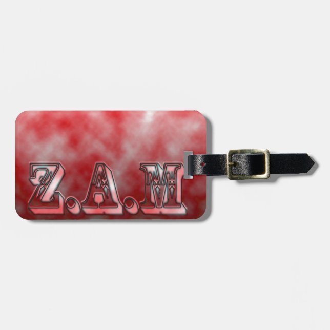 Etiqueta De Bagagem Artigos de ZAM (Frente Horizontal)