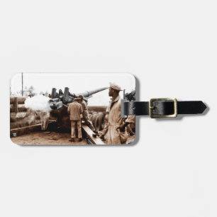Etiqueta De Bagagem Artillerymen do afro-americano
