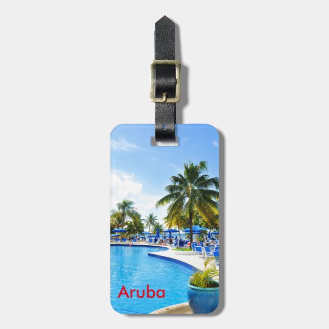 Etiqueta De Bagagem Aruba (Frente Vertical)