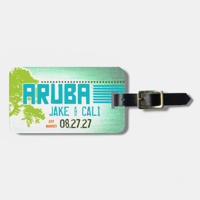 Etiqueta de Bagagem ARUBA (Frente Horizontal)