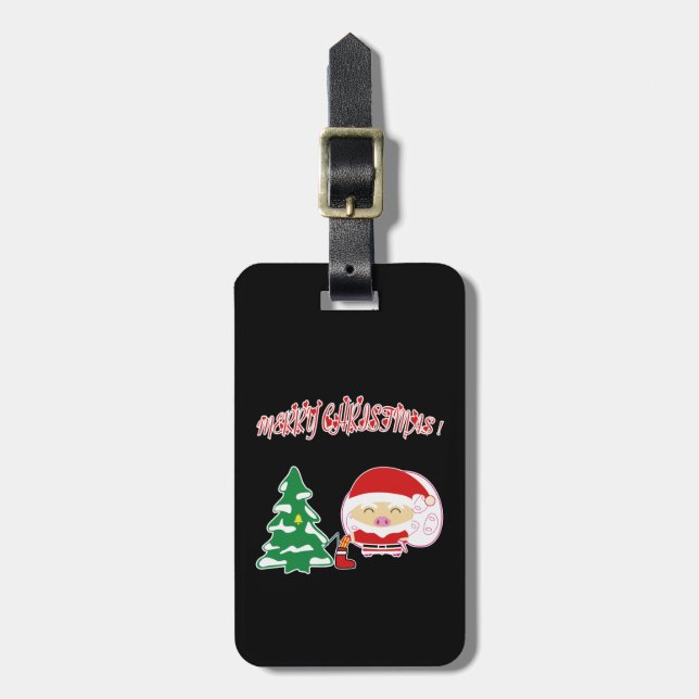 Etiqueta De Bagagem Árvore de Natal (Frente Vertical)