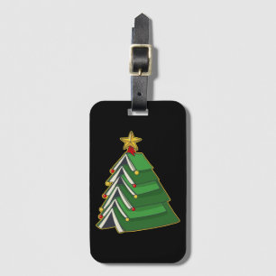 Etiqueta De Bagagem Árvore de Natal de Bookie IV