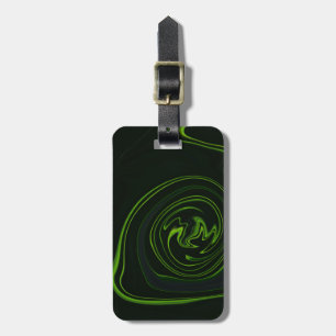 Etiqueta De Bagagem As Abstrato exclusivas preto e verde