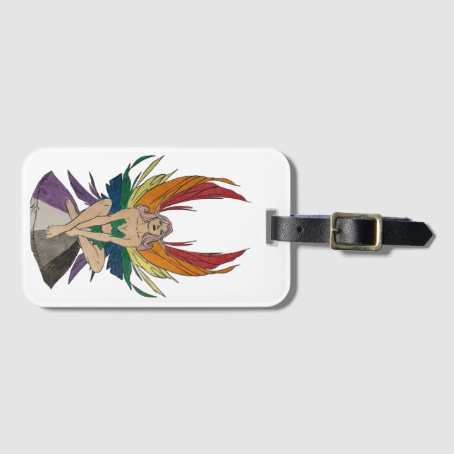 Etiqueta De Bagagem Asexual Faerie (Frente Horizontal)