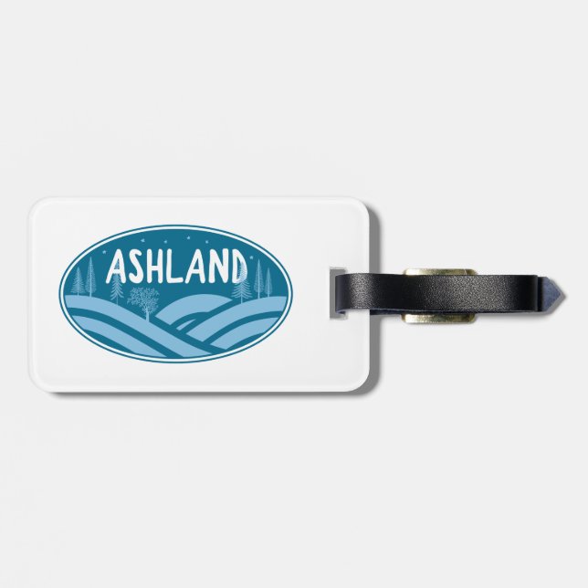 Etiqueta De Bagagem Ashland Oregon Outdoor (Traseira Horizontal)