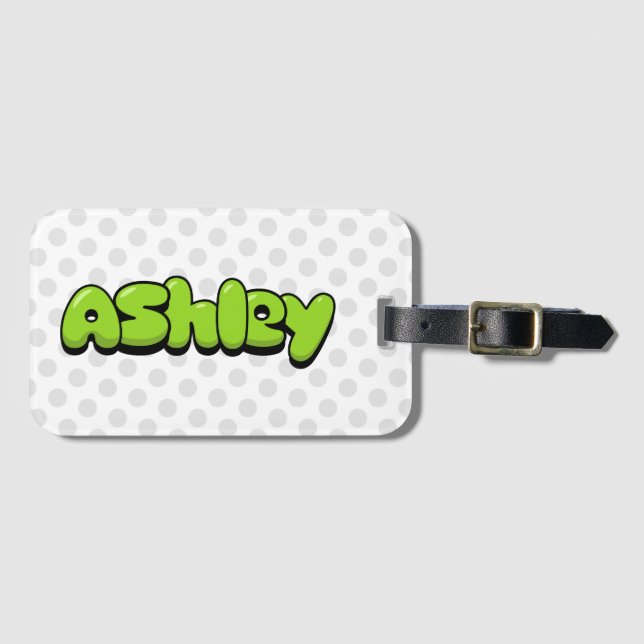 Etiqueta De Bagagem Ashley (Frente Horizontal)