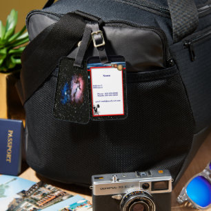 Etiqueta de bagagem astronômica