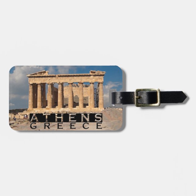 Etiqueta De Bagagem Atenas (Frente Horizontal)