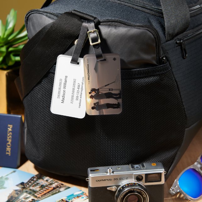 Etiqueta De Bagagem Athabasca Sand Dunes (Frente e verso)
