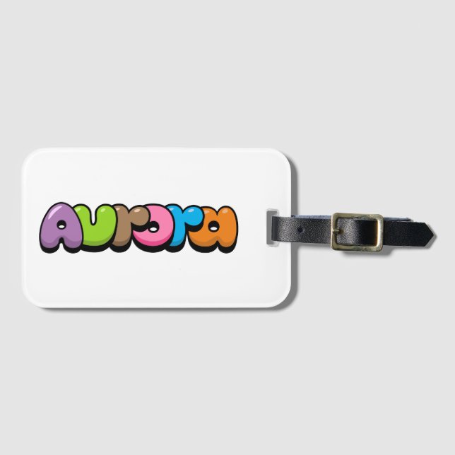 Etiqueta De Bagagem Aurora (Frente Horizontal)
