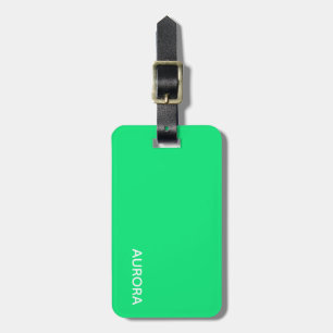 Etiqueta De Bagagem Aurora green color name