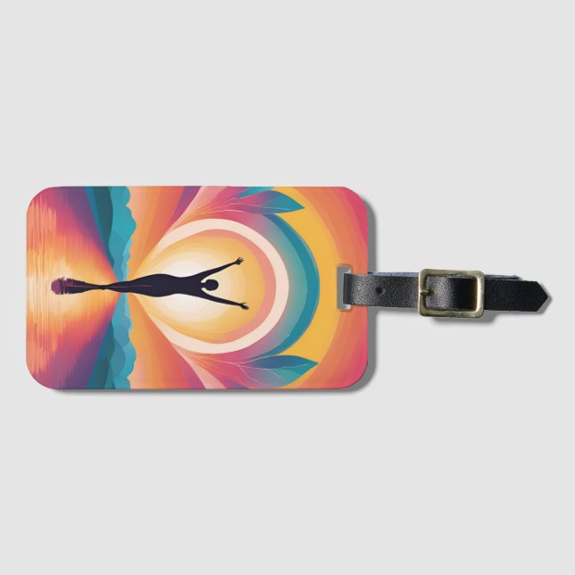 Etiqueta De Bagagem Autoamor e empoderamento (Frente Horizontal)