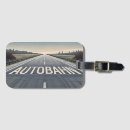 Etiqueta De Bagagem Autobahn Infinite Road Perspective Art