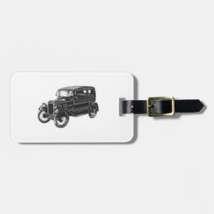 Etiqueta De Bagagem Automóvel Antiquado
