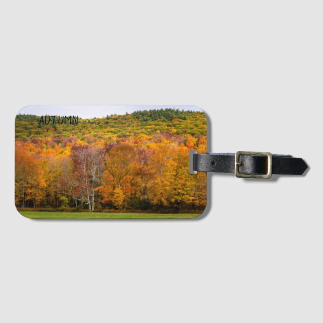 Etiqueta de Bagagem "Autumn" (Frente Horizontal)