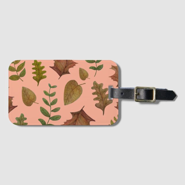 Etiqueta De Bagagem Autumn leaves (Frente Horizontal)