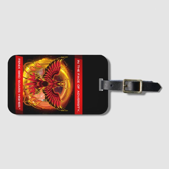 ETIQUETA DE BAGAGEM AVE FENIX (Frente Horizontal)