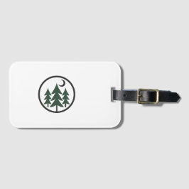 Etiqueta de Bagagem Aventura Minimalista Floresta 