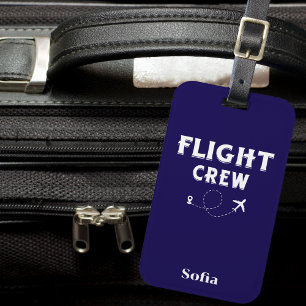Etiqueta De Bagagem Avião Legal, Viagem, Férias Familiares da TRIPULAÇ