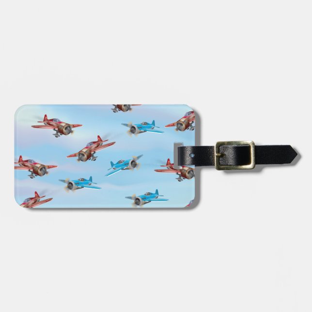 Etiqueta De Bagagem Aviões de Brinquedo (Frente Horizontal)