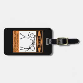 Etiqueta De Bagagem Aviso! Contrabassonista temperamental