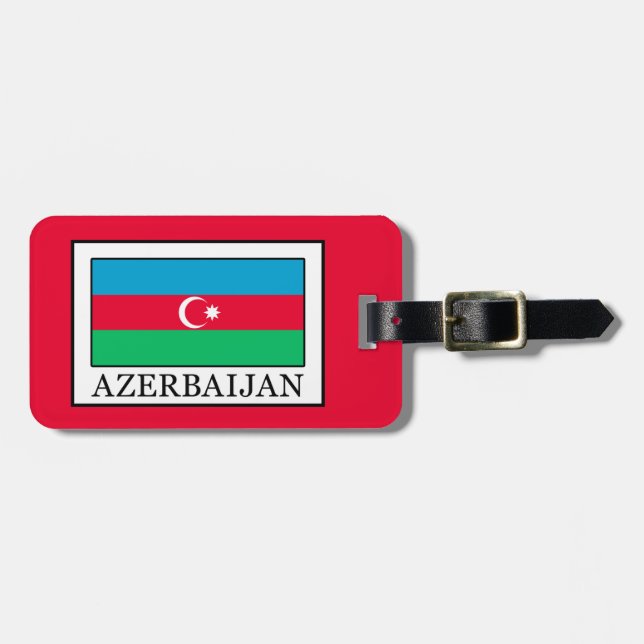 Etiqueta De Bagagem Azerbaijão (Frente Horizontal)