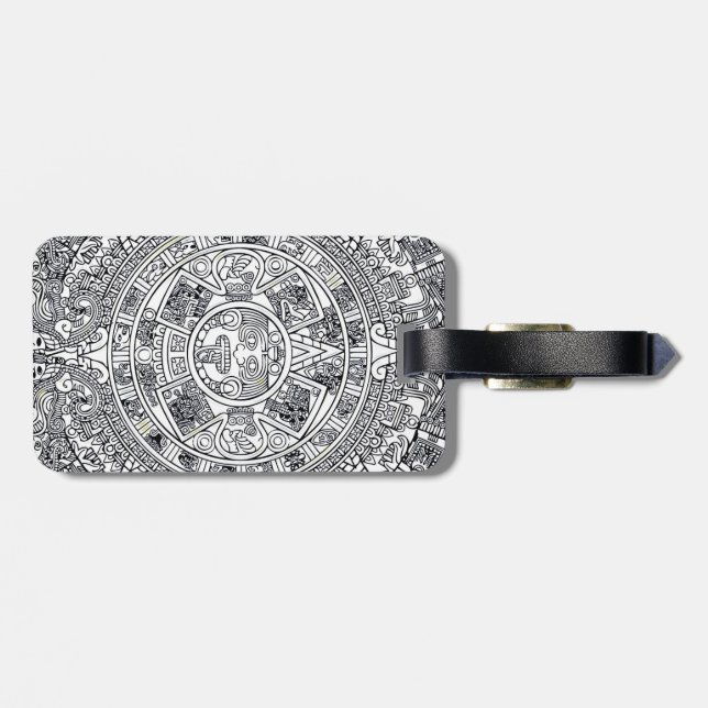 Etiqueta De Bagagem AZTEC OU MEXICA mexicana (Traseira Horizontal)