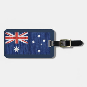 Etiqueta De Bagagem azul australiano de Thunder_Cove do design da