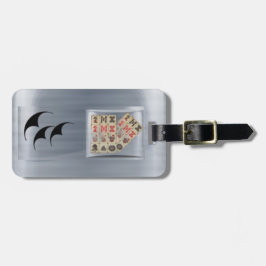 Etiqueta De Bagagem Azulejos de Mahjong