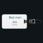 Etiqueta De Bagagem Bachelorette para adicionar nome do padrinho de ca<br><div class="desc">design</div>