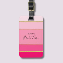 Bachelorette Rosa e Dourada da Tribo Brilhante