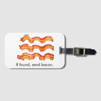 Etiqueta De Bagagem Bacon