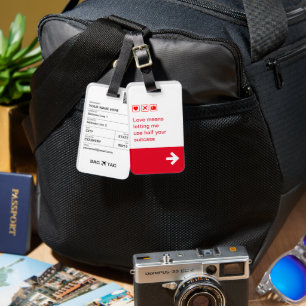 Etiqueta De Bagagem BAG TAG - Amor significa...