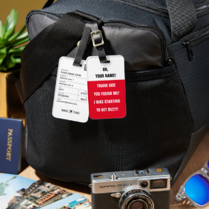 Etiqueta De Bagagem BAG TAG -<Custom name>Estou ficando tonto!