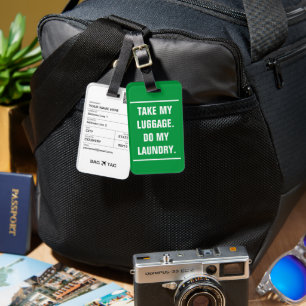 Etiqueta De Bagagem BAG TAG - Pegue minha bagagem. Faça a minha roupa 