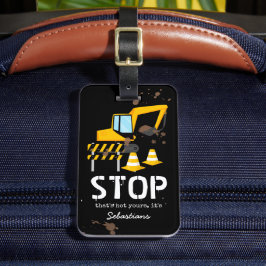 Etiqueta De Bagagem Bag Viagem de Construção de Crianças Divertidas