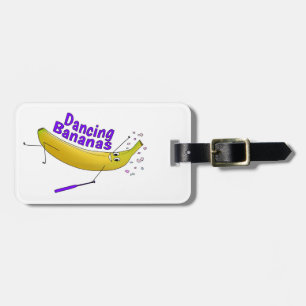 Etiqueta De Bagagem Bagagem - Bananas dançantes
