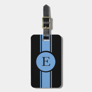 ETIQUETA DE BAGAGEM BAGAGEM CHIC/BAG TAG_153 BLUE/BLACK/MONOGRAM
