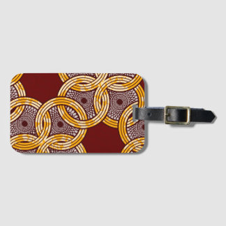 Etiqueta De Bagagem Bagagem Dourada de Ankara Kitenge
