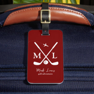 Etiqueta De Bagagem BagTag Elegante para o Viagem do jogador de golfe
