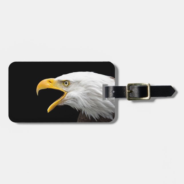 Etiqueta De Bagagem Bald Eagle (Frente Horizontal)