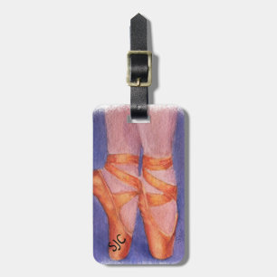 ETIQUETA DE BAGAGEM BALÉ TOE CALÇADOS PERSONALIZADOS MARCA DE BAGAGEM