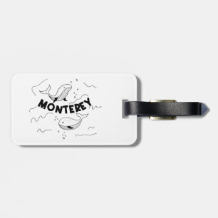 Etiqueta De Bagagem Baleias de Monterey Califórnia