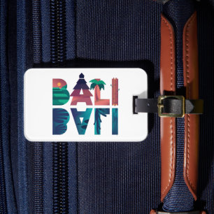 Etiqueta De Bagagem Bali Indonesia Viagem Sticker